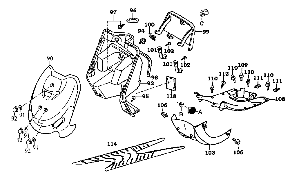 Verkleidungen, Handschuhfach