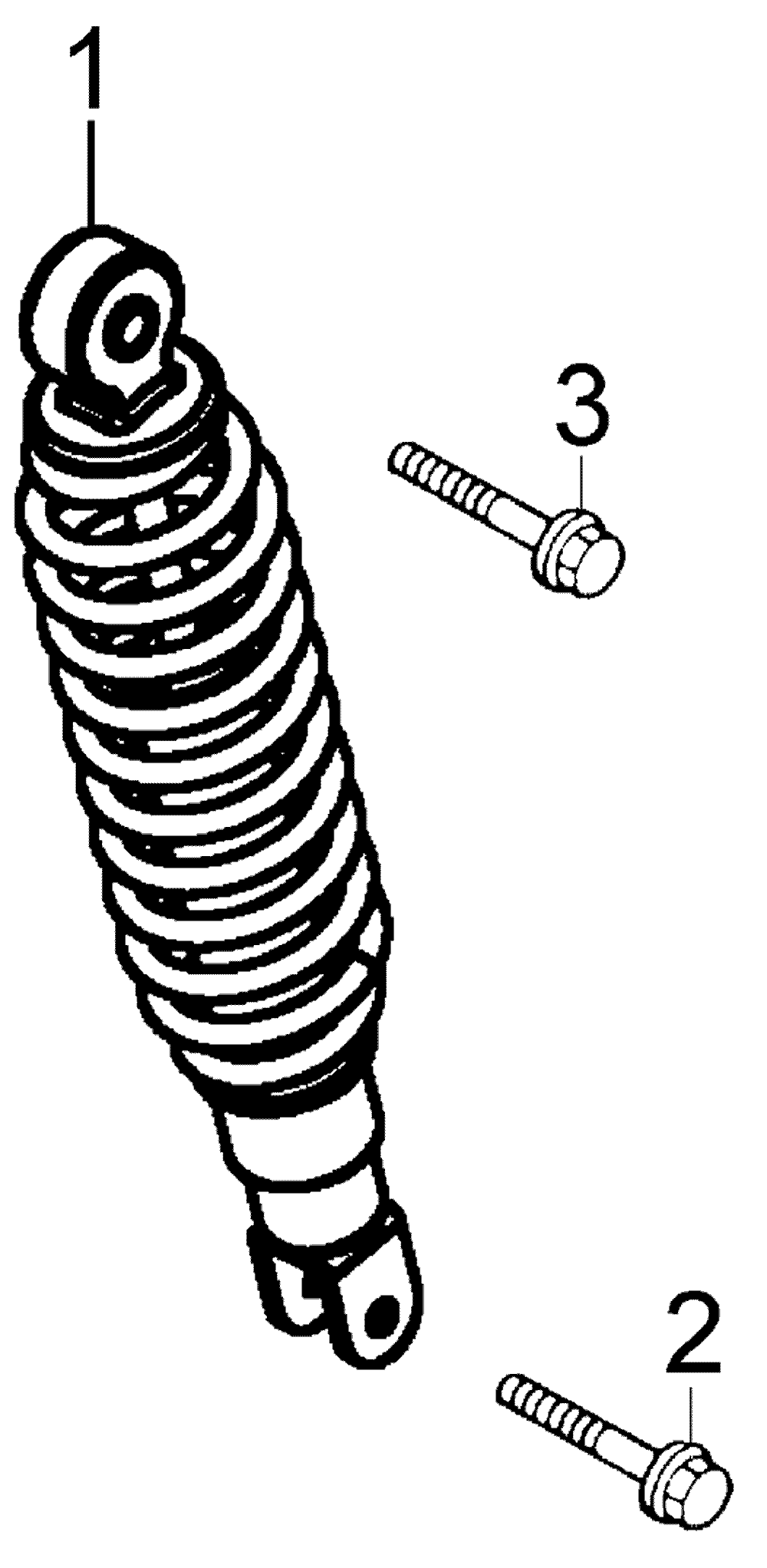 Stossdämpfer hinten