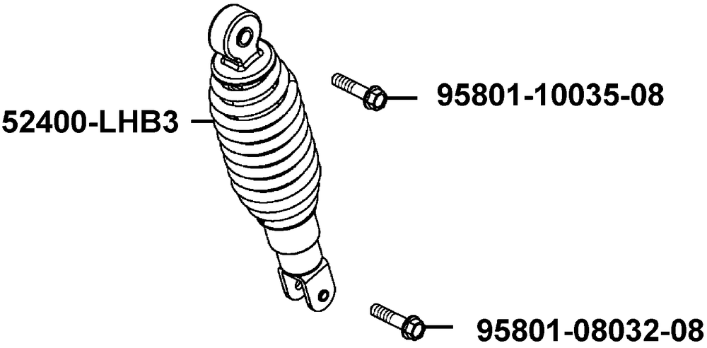 Stossdämpfer hinten