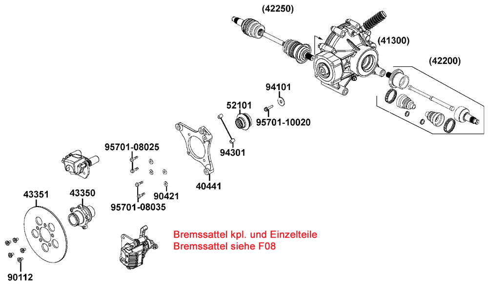 Bremse hinten