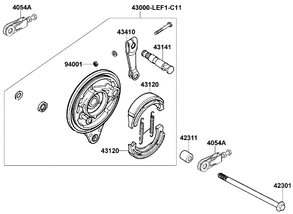 Bremse hinten