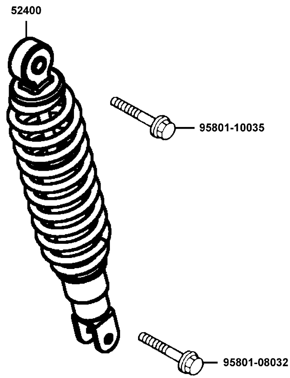 Stossdämpfer hinten