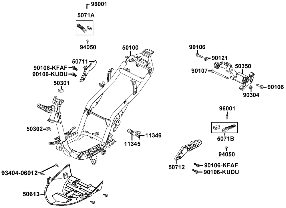 Rahmen & Motorhalter