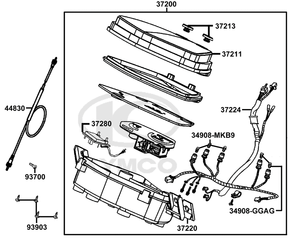 Tachometer, Blinkerrelais & Tachowelle