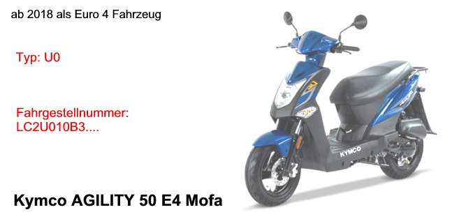 Agility 50 E4 25km/h    ab 2018