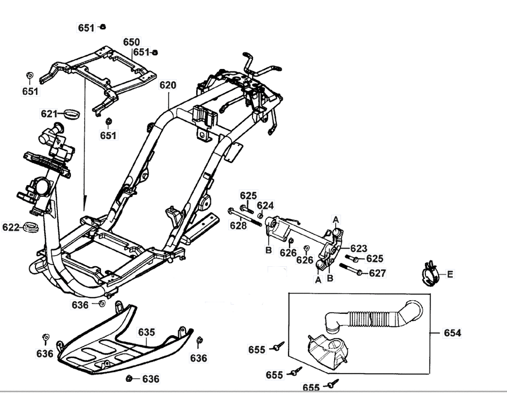 Rahmen & Motorhalter