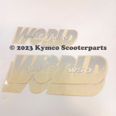 Aufkleber DJ 50 WORLD 3er SET