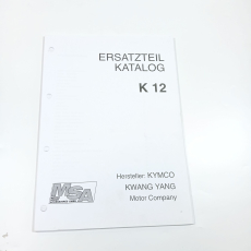 Ersatzteilkatalog Kymco K12 - Papierausführung - Sammlerstück - NEU