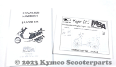 Reparatur-Handbuch und Ersatzteilkatalog Yager 125 10Zoll - Original - NEU - Papierausführung