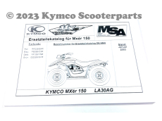 Ersatzteilkatalog MXer 150 - Papierausführung - Januar 2003 - NEU