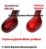 Spiegel re. m. Fuß dunkelrot Mod.98