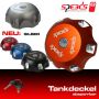 Tankdeckel ALU Orange - abschließbar - SPEEDS