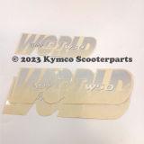 Aufkleber DJ 50 WORLD 3er SET