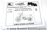 Ersatzteilkatalog Kymco Stryker 125 - Papierausführung - NEU