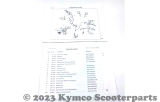 Ersatzteilkatalog Kymco Stryker 125 - Papierausführung - NEU