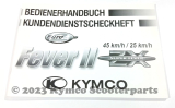 Bedienerhandbuch Kymco Fever ZX II