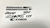 Bedienerhandbuch-Kundendienstscheckheft Grand Dink 125