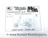 Ersatzteilkatalog Yup 50 - Papierausführung - Mai 2001 - NEU