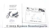Reparatur-Handbuch und Ersatzteilkatalog Yager 125 10Zoll - Original - NEU - Papierausführung