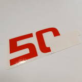 Emblem 50-2T f. Fzg. schwarz Super 8-2T