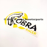Aufkleber gelb´´Cobra Racer´´f. Seitenverk.